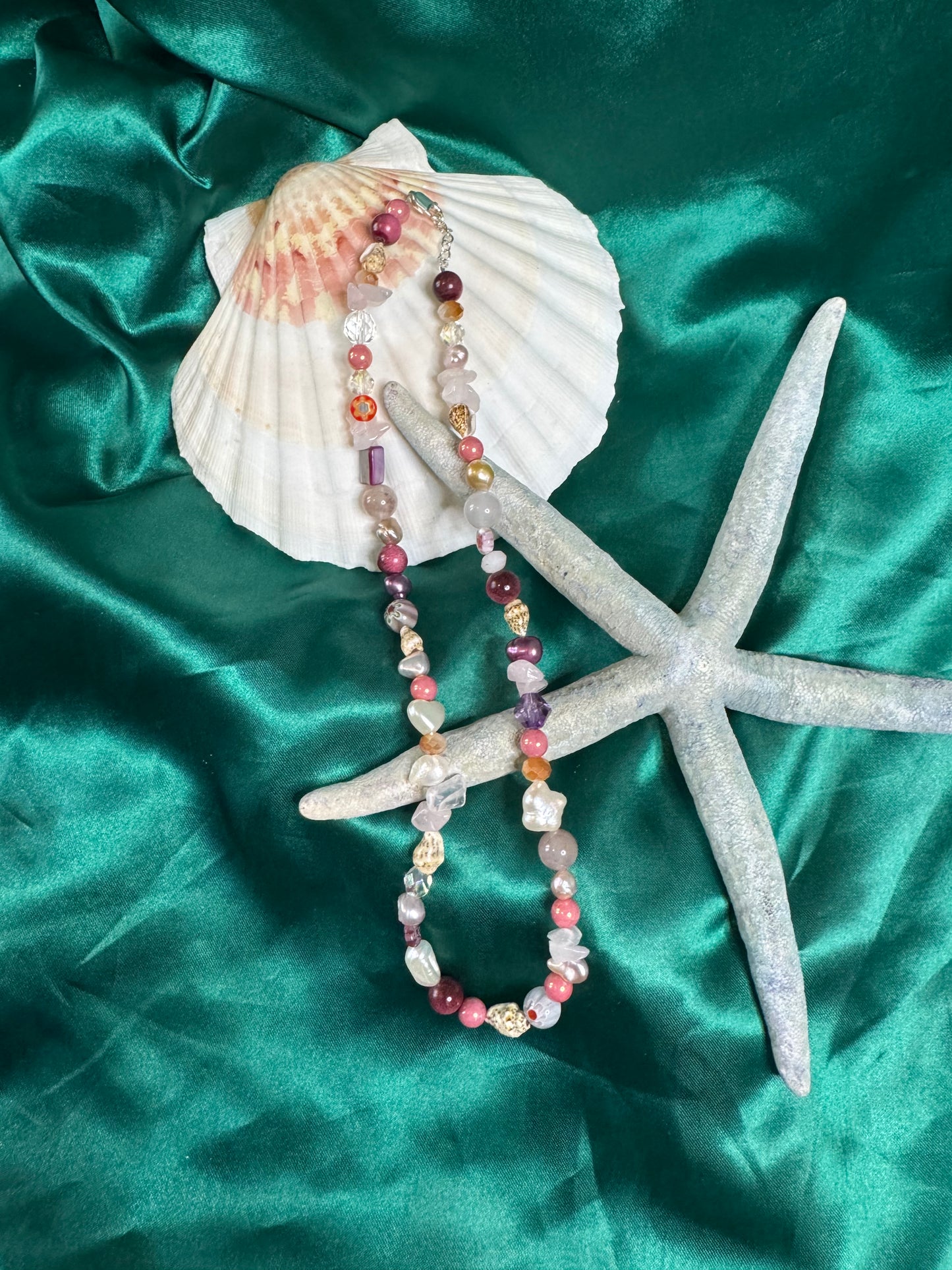 Multicoloured Beaded Necklace