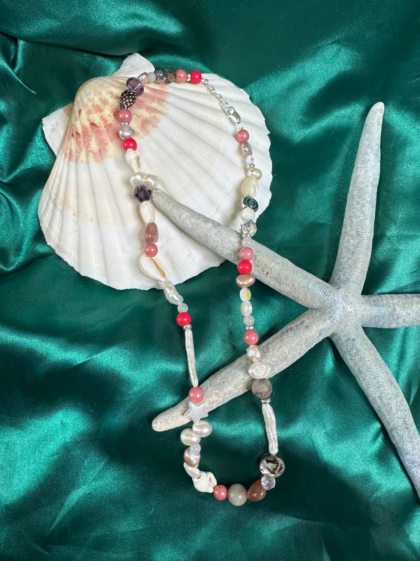 Multicoloured Beaded Necklace