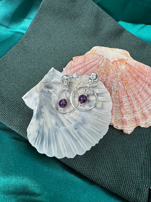 Ammonite Drop Dangles